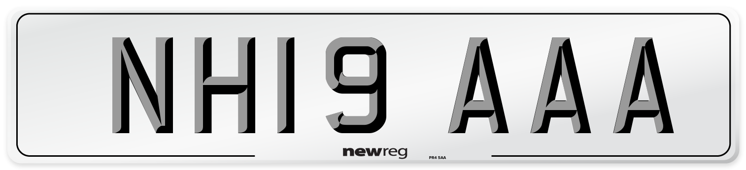 NH19 AAA Number Plate from New Reg